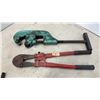 Image 6 : Mighty Cord 15A Male + 30A Female Adapter, Power Fast 1/8” x 25' Fish Tape, Pipe Cutter, Bolt