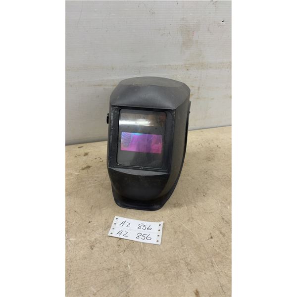 Black Auto-Darkening Welding Helmet with Adjustable Shade Control