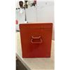 Image 2 : Red Metal Tool Chest with Flip-Up Top Compartment and 6 Black-Fronted Drawers, 14 × 12 × 26”