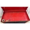 Image 4 : Red Metal Tool Chest with Flip-Up Top Compartment and 6 Black-Fronted Drawers, 14 × 12 × 26”
