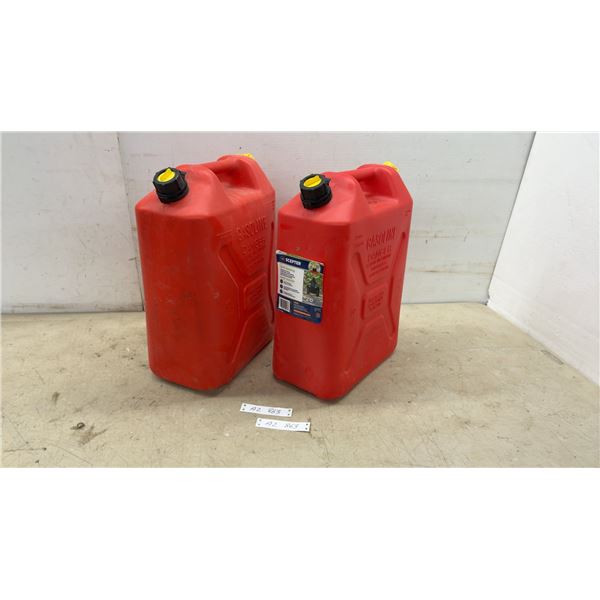 Two Scepter 20 L Self-Venting Plastic Diesel Containers