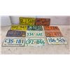 Image 1 : Ten Alberta and Saskatchewan License Plates, 1954-1998, Including Drive Safely Novelty