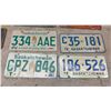 Image 2 : Ten Alberta and Saskatchewan License Plates, 1954-1998, Including Drive Safely Novelty