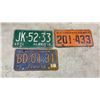 Image 4 : Ten Alberta and Saskatchewan License Plates, 1954-1998, Including Drive Safely Novelty