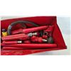 Image 2 : Hydraulic Body Repair Kit: Ram, Pump, Hoses, and Extension Tubes