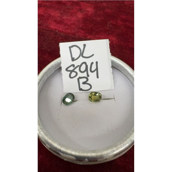 Bluish Green Sapphire and Green Sapphire Gemstones