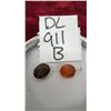 Image 1 : Orange Tourmaline and Orange Spessartite Garnet Gemstones