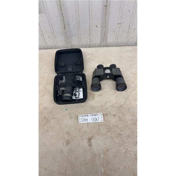 Mirador Binoculars and Night Vision Monocular with case and instructions