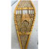 Image 4 : Wooden Snowshoes With Leather Bindings - 13.5” x 42.5 “