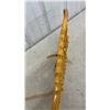 Image 5 : Wooden Snowshoes With Leather Bindings - 13.5” x 42.5 “
