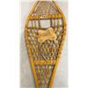 Image 8 : Wooden Snowshoes With Leather Bindings - 13.5” x 42.5 “