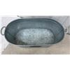 Image 3 : Square Galvanized Tub, Gas Can, and Oblong Planter