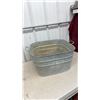 Image 7 : Square Galvanized Tub, Gas Can, and Oblong Planter
