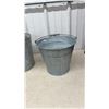 Image 3 : 2 Galvanized Buckets, with Cast Iron Shoemaker stand
