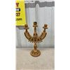 Image 3 : Ukrainian wooden 3 and 5-candle candelabras, Russian Khokhloma and Spoons, Wooden Flute