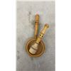 Image 9 : Ukrainian wooden 3 and 5-candle candelabras, Russian Khokhloma and Spoons, Wooden Flute