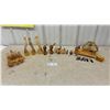 Image 1 : Ukrainian Wooden Barrel Display, Cat whistle toys, 3 Pcs Cat Nesting Decor, Handmade Wooden Birds
