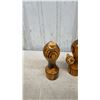 Image 5 : Ukrainian Wooden Barrel Display, Cat whistle toys, 3 Pcs Cat Nesting Decor, Handmade Wooden Birds