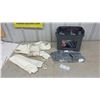 Image 1 : Box of Dog Sweaters ( Various Sizes) and Bag of long White Material - New or Store Return