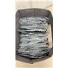 Image 3 : Box of Dog Sweaters ( Various Sizes) and Bag of long White Material - New or Store Return