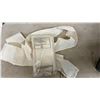 Image 5 : Box of Dog Sweaters ( Various Sizes) and Bag of long White Material - New or Store Return