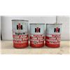 Image 2 : Seven International Harvester Low Ash Engine Oil and Inter-Season Multi-Viscosity Oil Cans, One