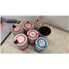 Image 8 : Seven International Harvester Low Ash Engine Oil and Inter-Season Multi-Viscosity Oil Cans, One