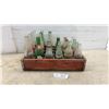 Image 1 : Vintage Coca-Cola Wooden 24-Bottle Crate with Assorted Glass Soda Bottles, 7Up