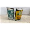 Image 3 : Vintage Roco Glycol Anti-Freeze Gallon Can and Two White Rose Motor Quart Oil Cans