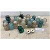 Image 1 : Antique Glass and Ceramic Pin-Type Insulators Including Dominion, Hemingray, Brookfield