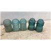 Image 3 : Antique Glass and Ceramic Pin-Type Insulators Including Dominion, Hemingray, Brookfield