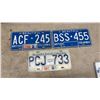 Image 3 : License Plates, Quebec, British Columbia, Ohio and Idaho, 1973-1988, 10 Piece