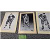 Image 1 : 3 NHL Beehive Photos - Toronto, Tim Horton, Frank Mahovlich, Red Kelly.