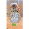 Image 1 : 17 Inch Kimberley Collection Porcelin Doll, C/W Cert. Of Authenticity.