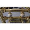 Image 4 : Antique Glass Top End Table, 18 In × 18 In × 23 In.
