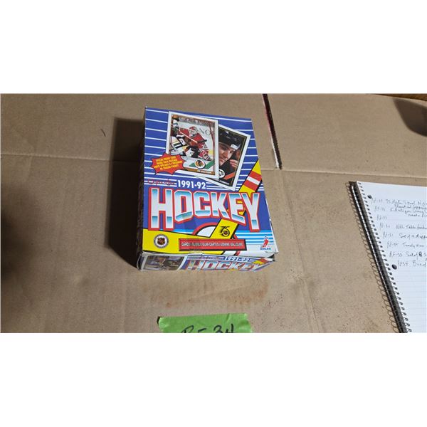 Box Of 36 Packs 1991-92 O Pee Chee NHL Hockey Cards.