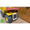 Image 4 : Tonka Hasbro Mighty Big Yellow Dump Truck 19 Inches Long, Red Handle.