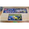 Image 1 : 3 NASCAR Metal Licence Plates - Greg Biffle, Dale Jarrett, Kyle Busch.