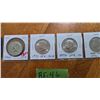 Image 1 : 4 USA JFK 50 Cent Coins - 1968, 1971, 1972, 1976.