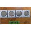 Image 1 : 4 Canadian Dollar Coins - 1969, 1970, 1972, 1974.