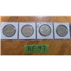 Image 4 : 4 Canadian Dollar Coins - 1969, 1970, 1972, 1974.