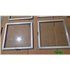 Image 3 : Six 16 Inch × 17 Inch Aluminum Slider Glass Windows.
