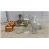 Image 1 : Copper Kettles, Glass Vases, Bowls and Ashtrays