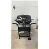Image 1 : Grillmate Two-Burner Portable Propane Gas Grill with Foldable Side Shelves and Wheels