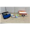 Image 1 : New Electrohome EH8371 AM/FM Stereo CD Player with Blue Carrying Case and Assorted Music CDs