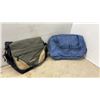 Image 3 : Herbal Magic Olive Green and Tan Messenger Bag and Blue Duffel Bag with Rhino Cases and More.