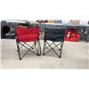 Image 4 : Four Folding Camping Chairs Including Canadian Flag, Escort and Two "Tot Spot" Children's Chairs