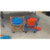 Image 7 : Four Folding Camping Chairs Including Canadian Flag, Escort and Two "Tot Spot" Children's Chairs