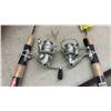 Image 4 : Two Berkley Ice Fishing Rods and Reels, Fishing Net, Tackle Bag, Lures