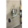 Image 6 : Two Berkley Ice Fishing Rods and Reels, Fishing Net, Tackle Bag, Lures